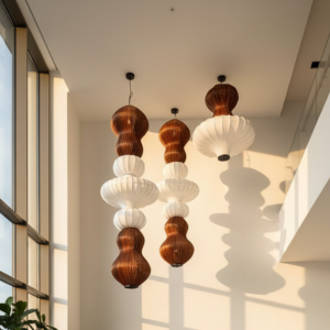 4ft Handcrafted Natural Bamboo & Cane Floor Lamp Shade