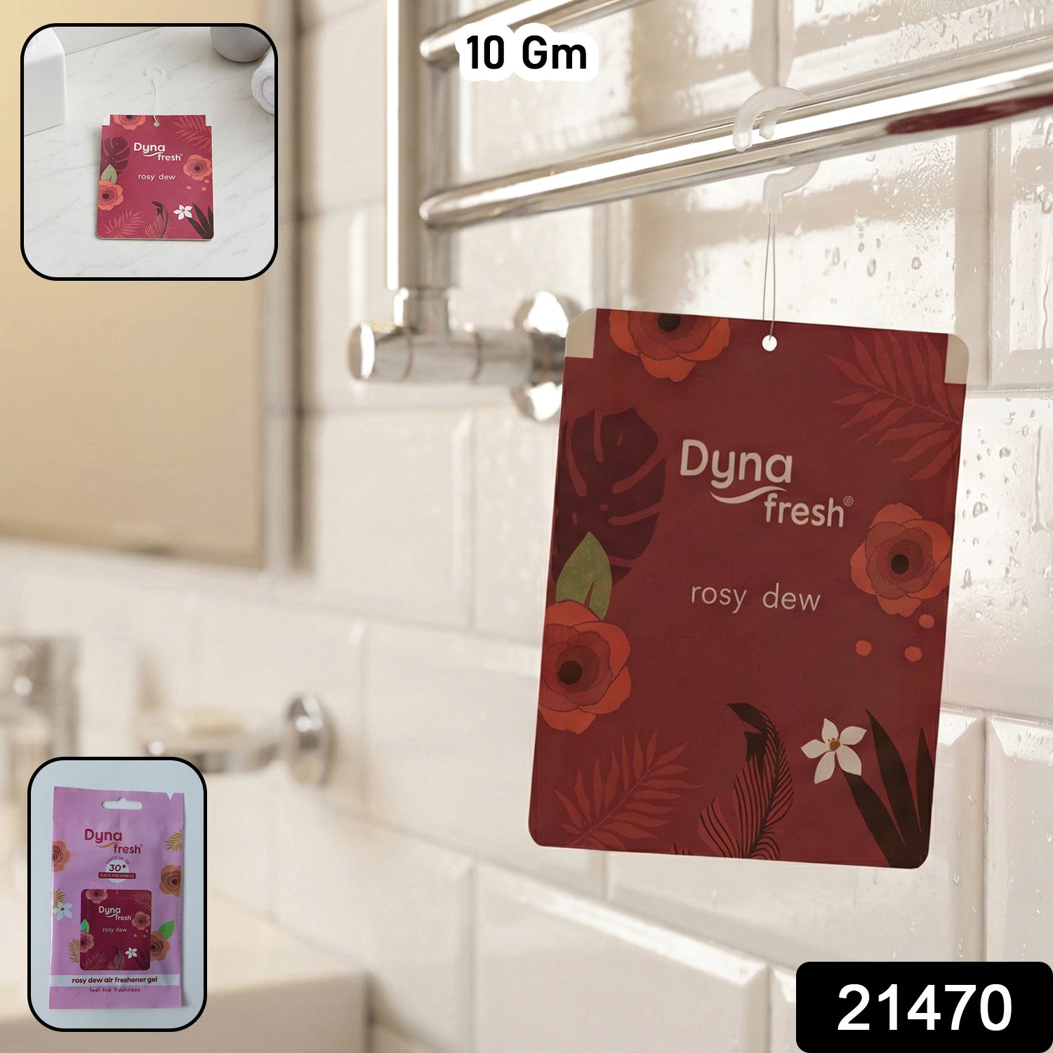 Rosy Dew Hanging Air Freshener – Floral Scent for Fresh Spaces