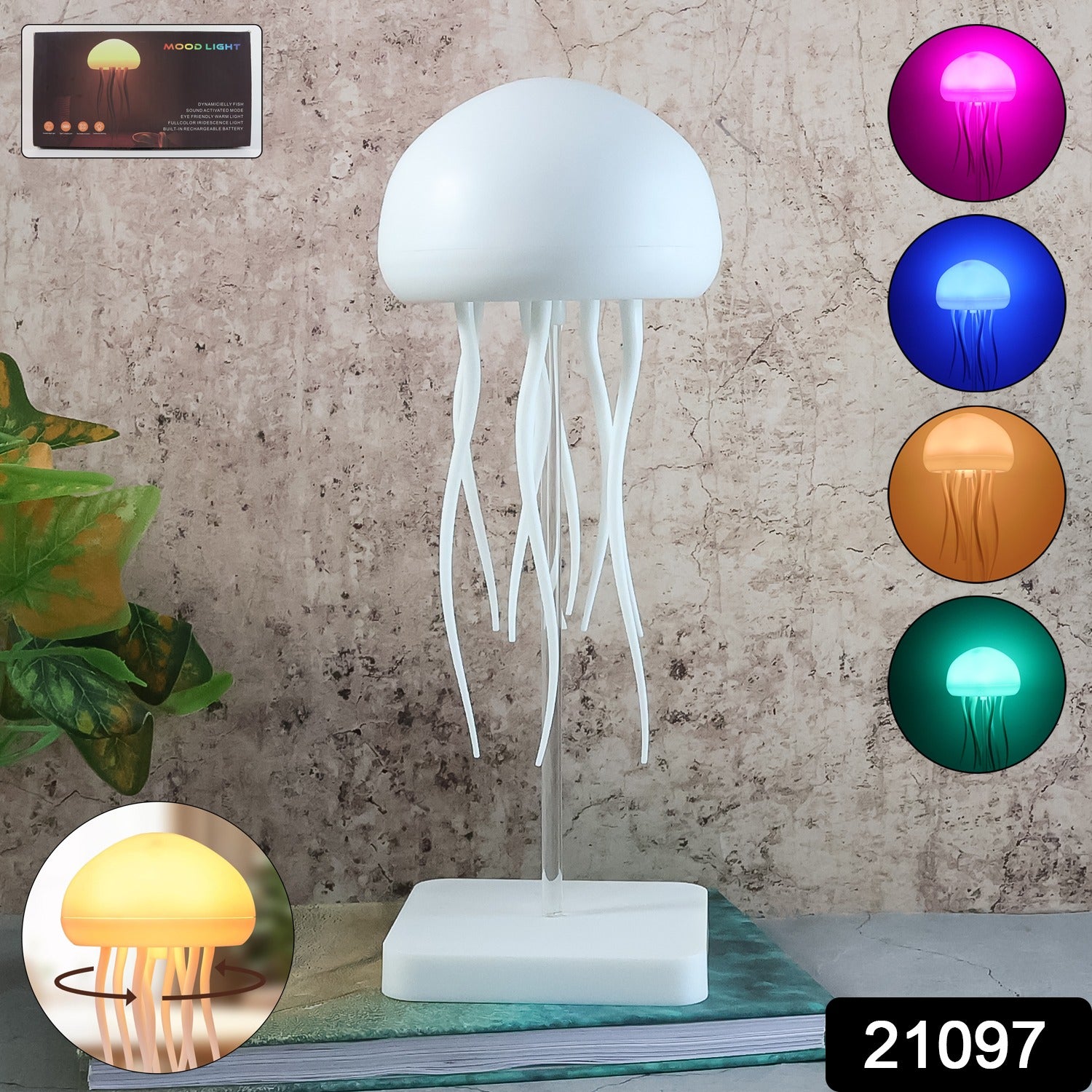 Jellyfish LED Mood Light – Colour-Changing Ambient Lamp