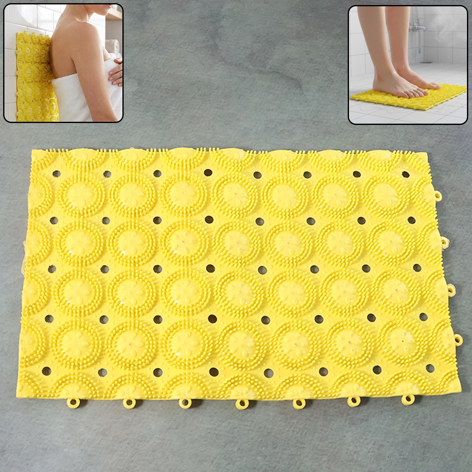 Anti-Slip Bathroom Massage Mat – Safety & Soothing Comfort
