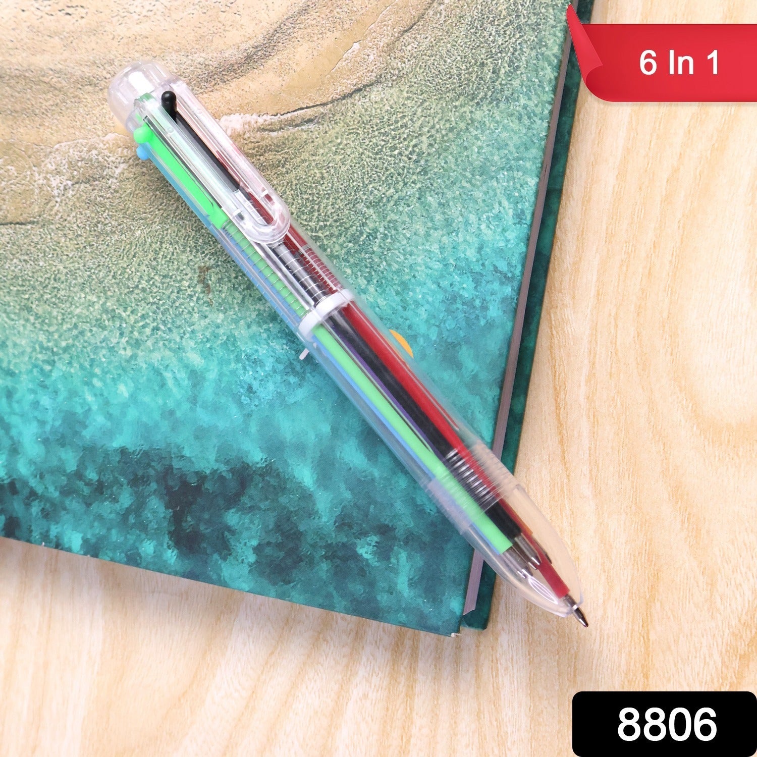 Multicolor Ball Pen – 6-in-1 Smooth & Vibrant Writing Tool