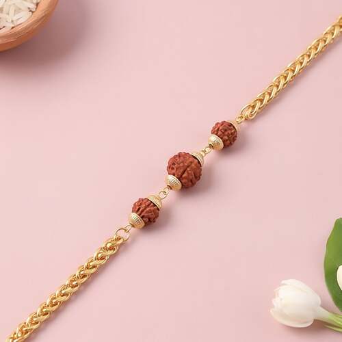 Mere Bhaiya Bracelet Rakhi Gold-plated Chain Rakhi...
