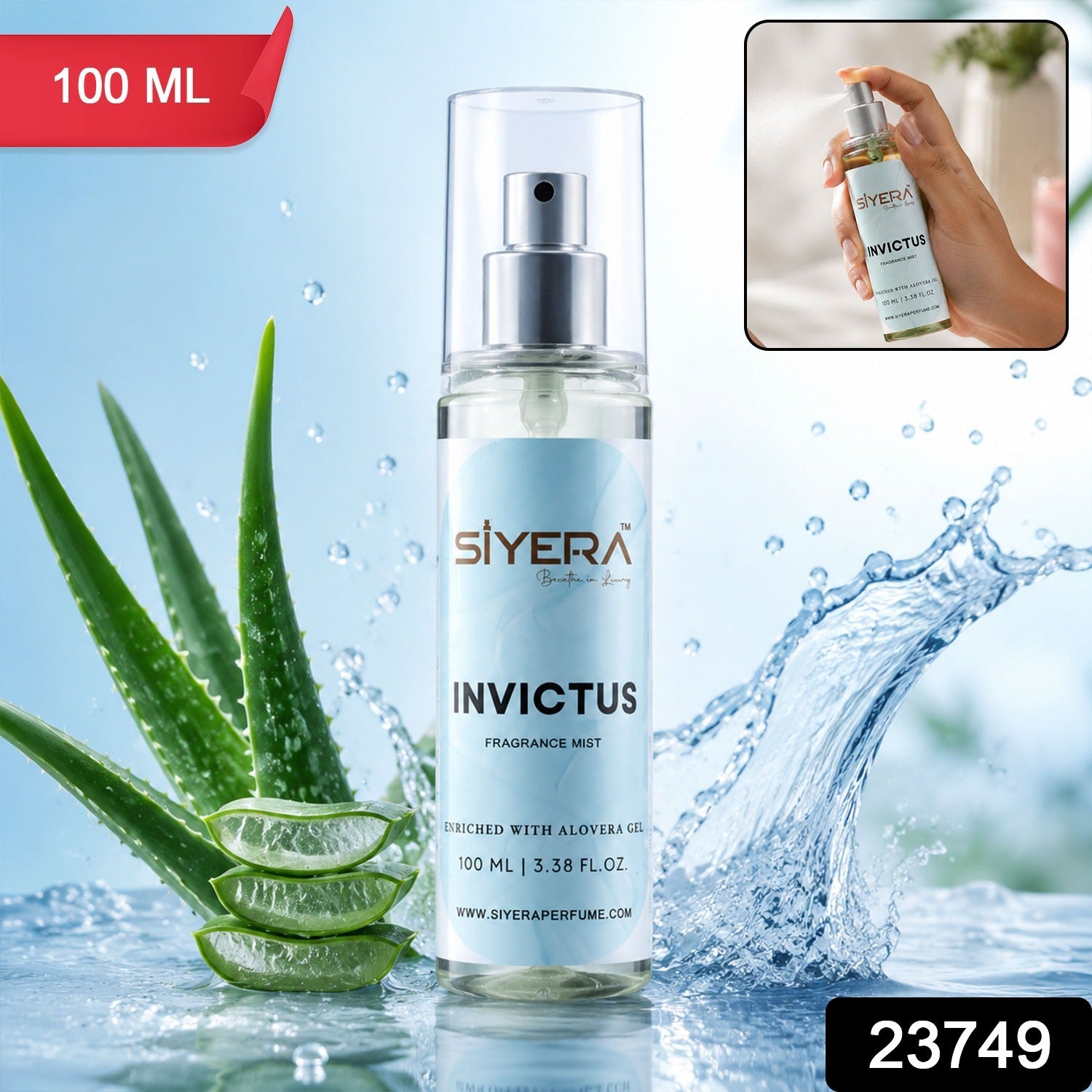 Siyera Invictus Fragrance Mist – Long-lasting Refreshing Spray
