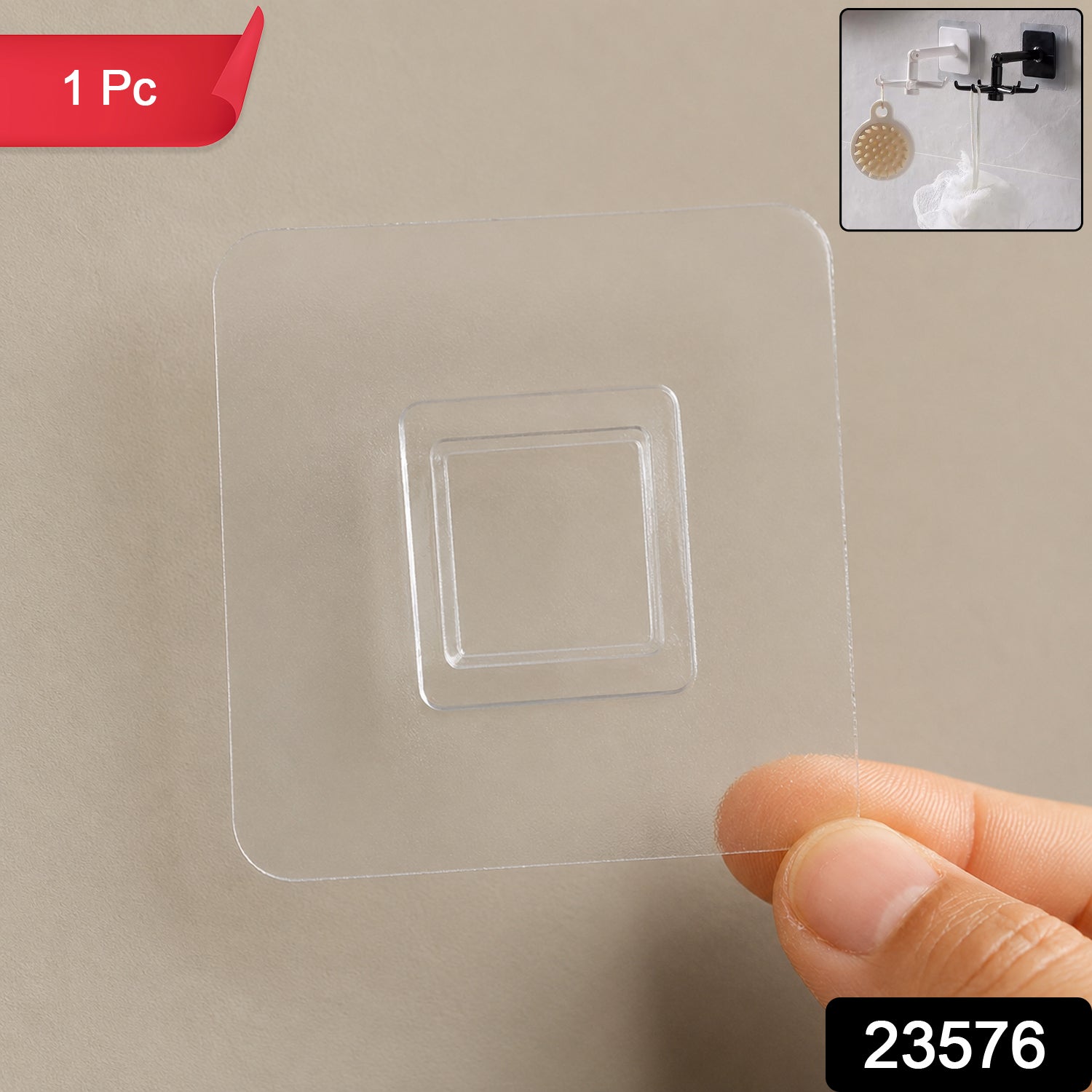 Self Adhesive Wall Hook – Damage-Free, Easy Install & Reusable