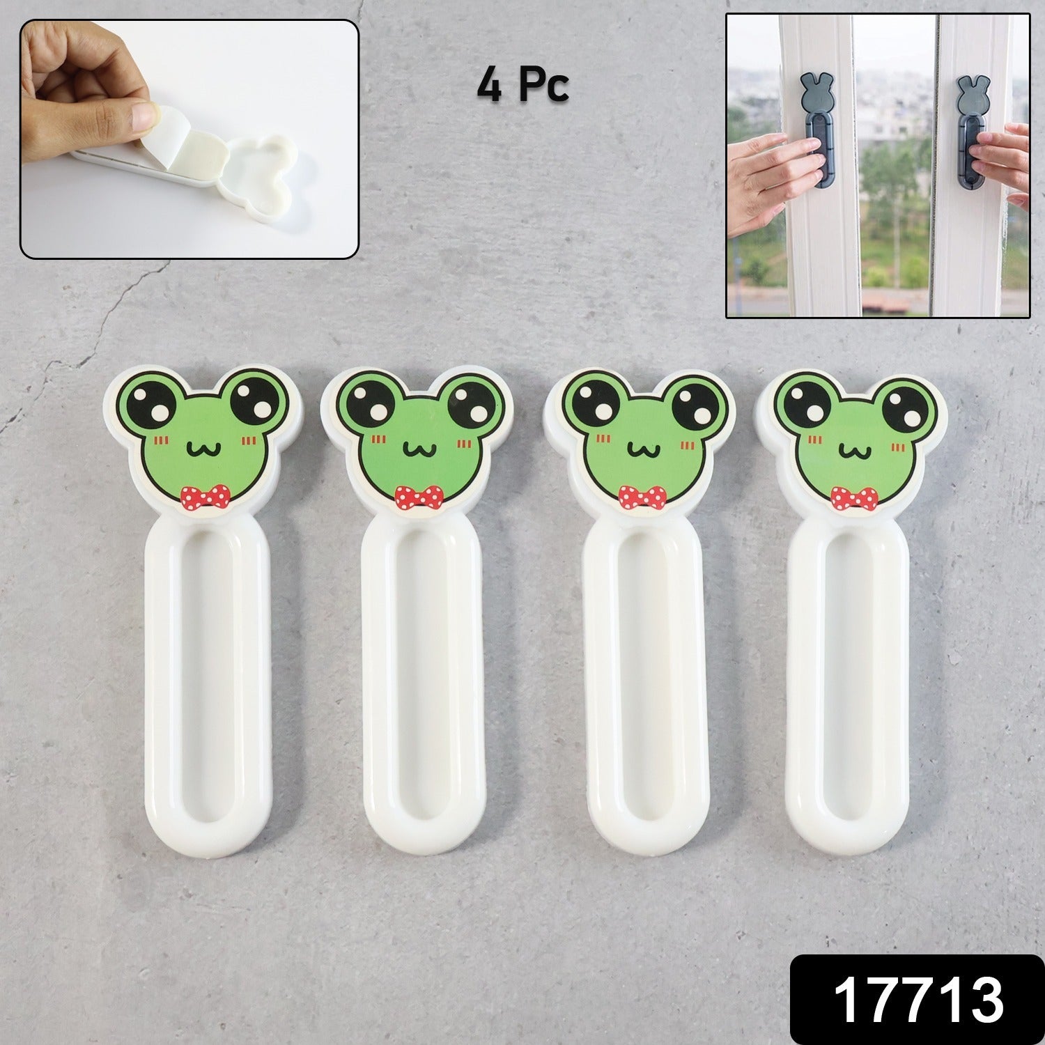 Self Stick Push Pull Helper – 4 Pc Instant Cabinet Handles |