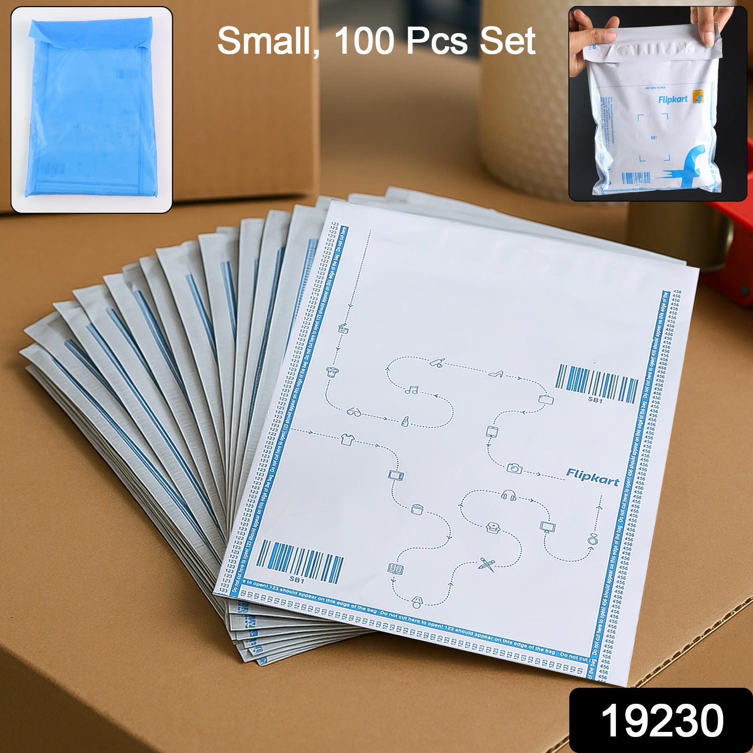Small Security Courier Bags – 100 Pcs Tamper-Proof Shipping Set