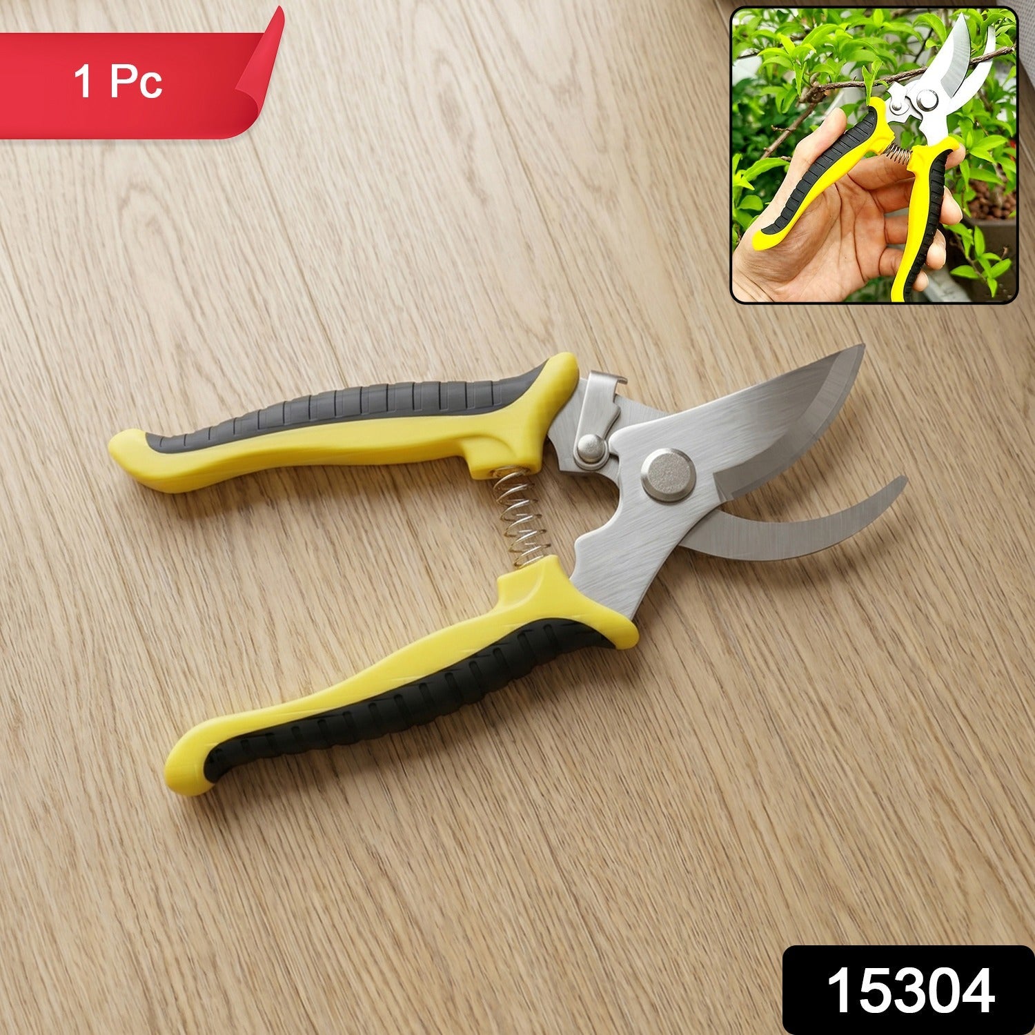 Heavy Duty Garden Pruning Shears – Sharp Stainless Steel Blades for Precise Cutting