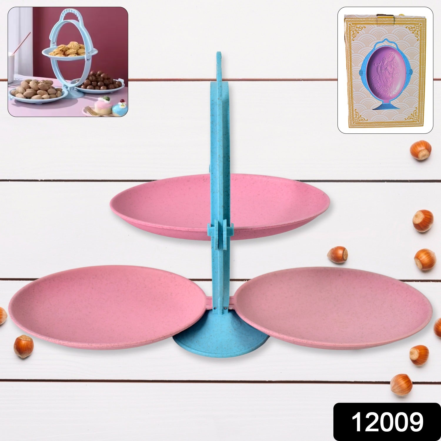 Foldable Fruit Plate – Space-Saving Multi-Use Kitchen Organizer