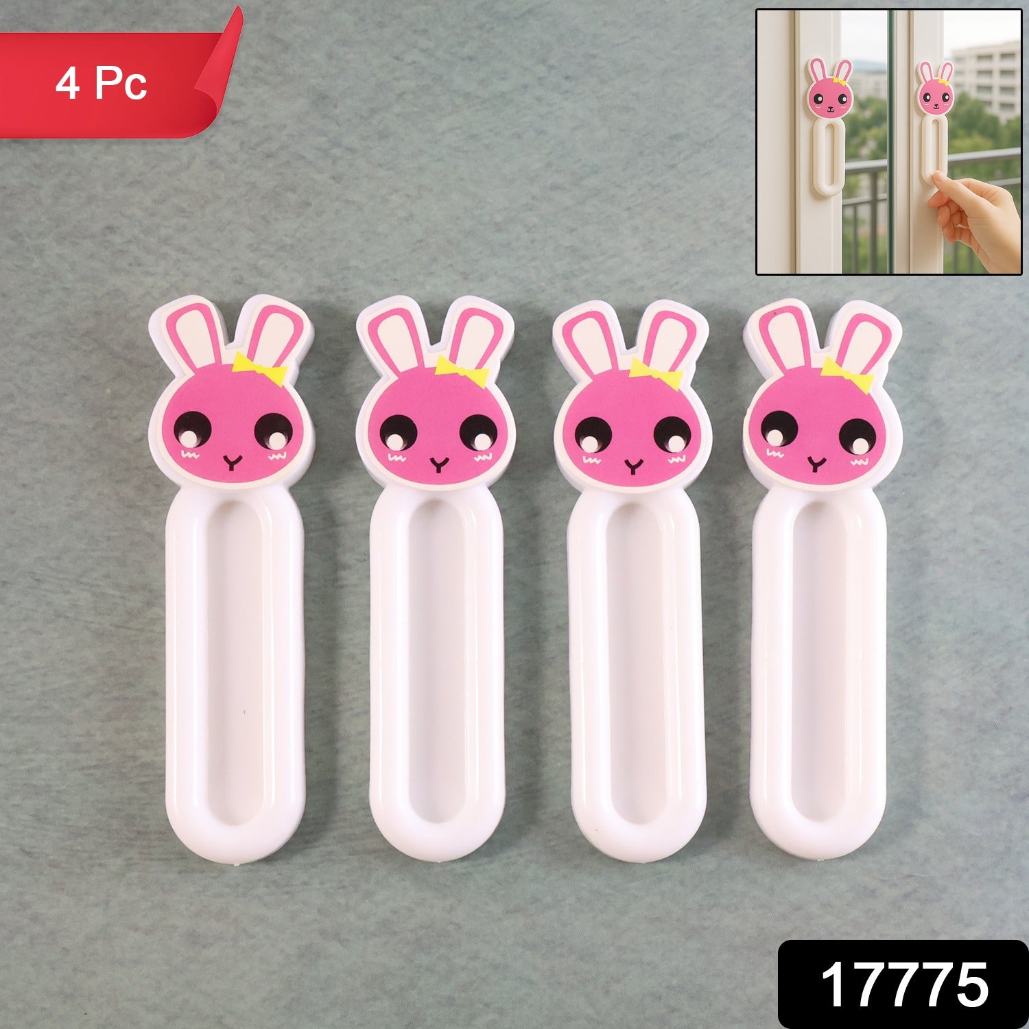 Self Stick Push Pull Helper – No Drill Cabinet Handles 4 Pc Set