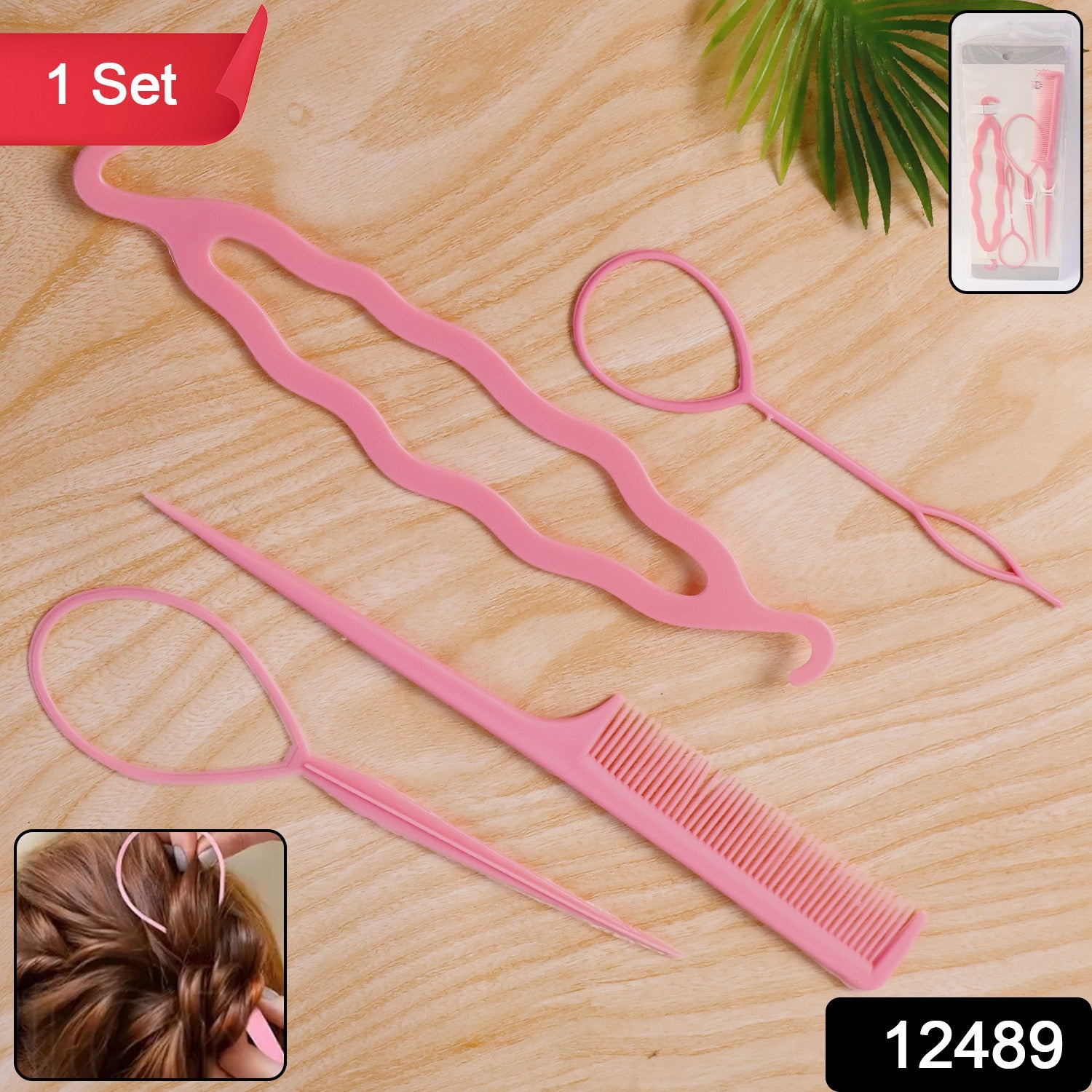 Hair Styling Tool Set – Easy & Gentle Braiding & Ponytails