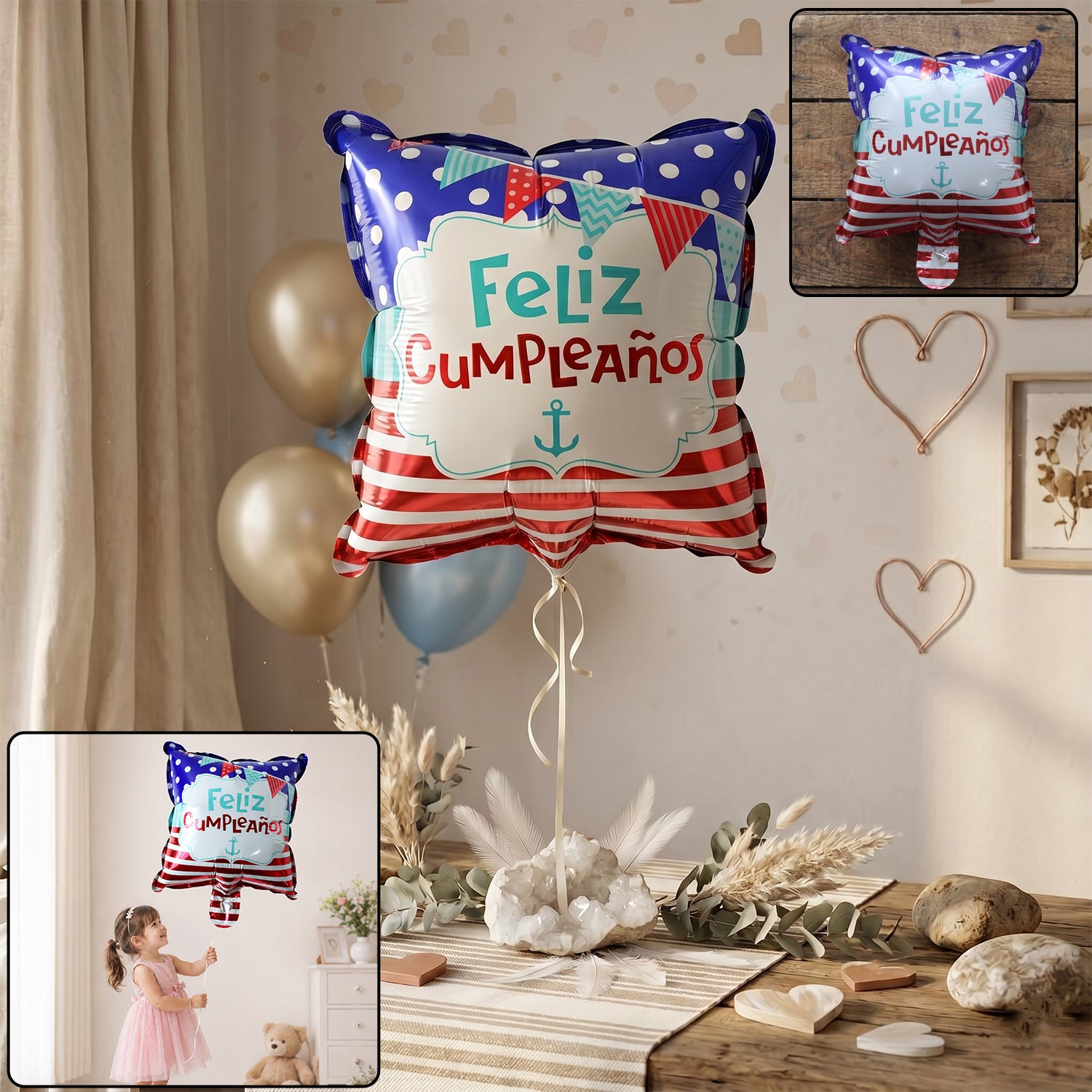 Feliz Cumpleanos Foil Birthday Balloon – Bright Party Decor
