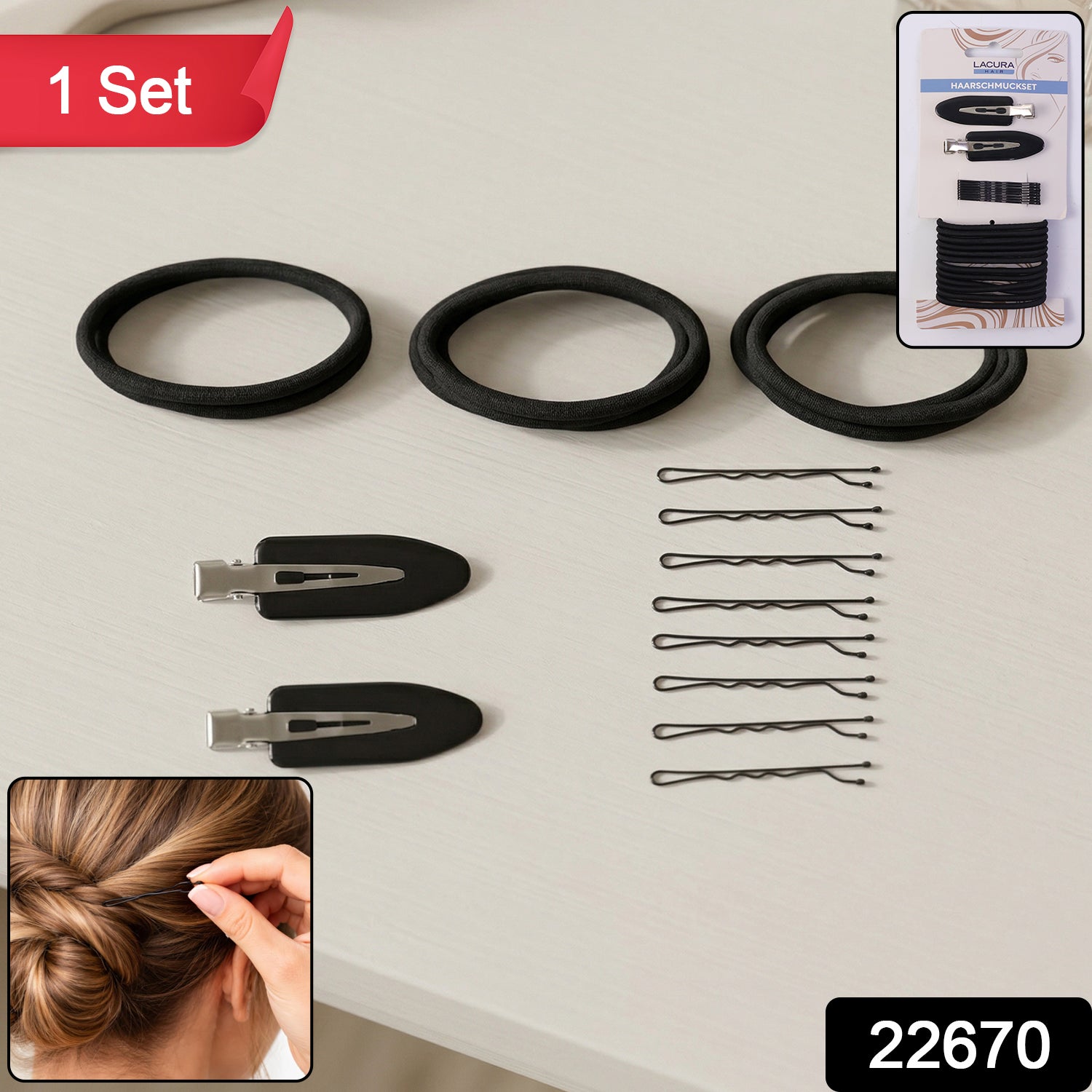 Multipurpose Hair Accessories Combo Set (1 Set)