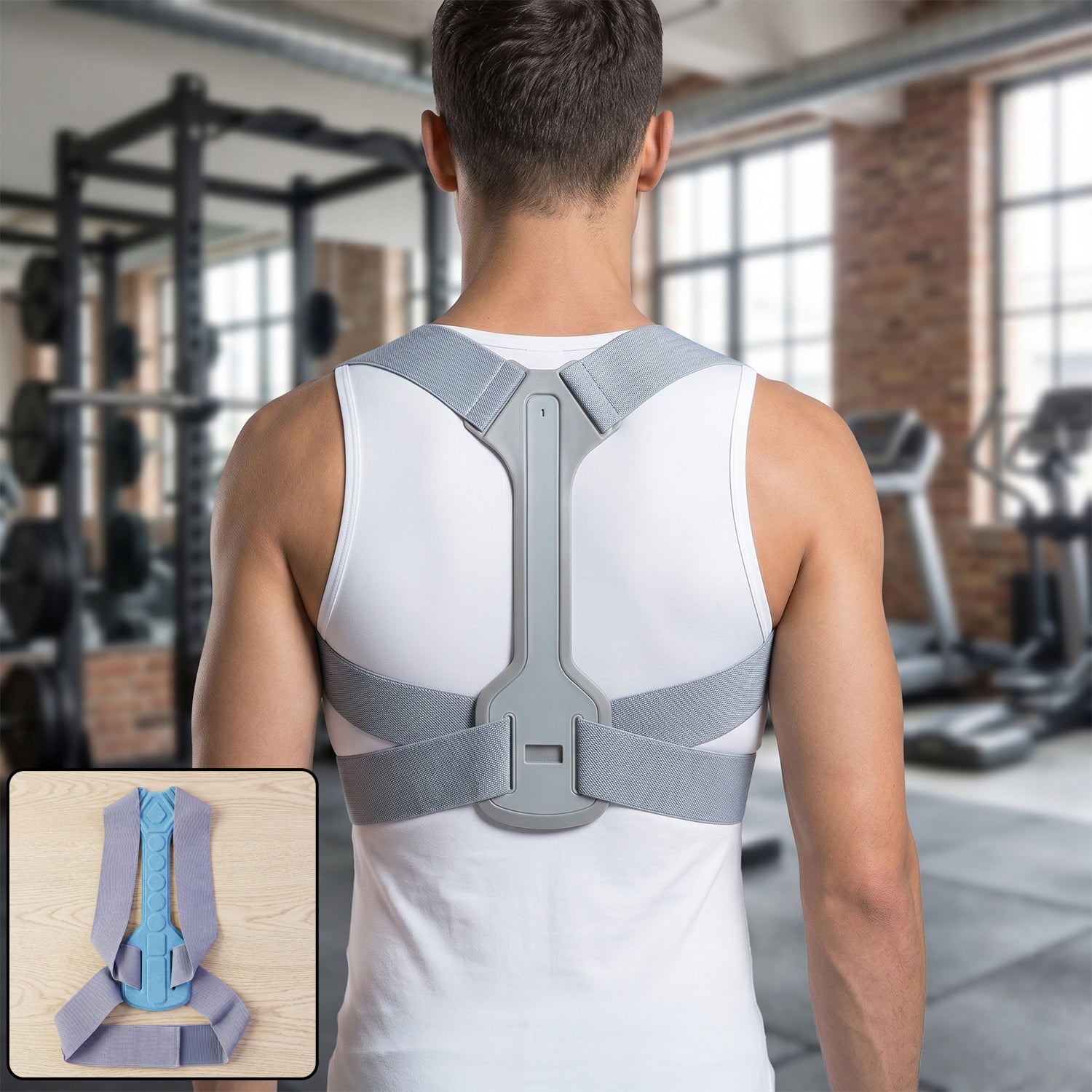 Adjustable Back Posture Corrector Support Belt (1 Pc, Large)