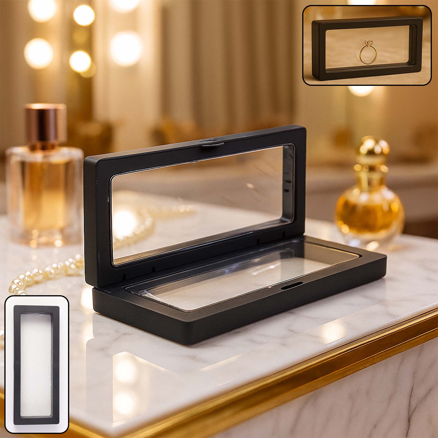 Transparent Jewellery Display Box (18x7 cm / 1 Pc)